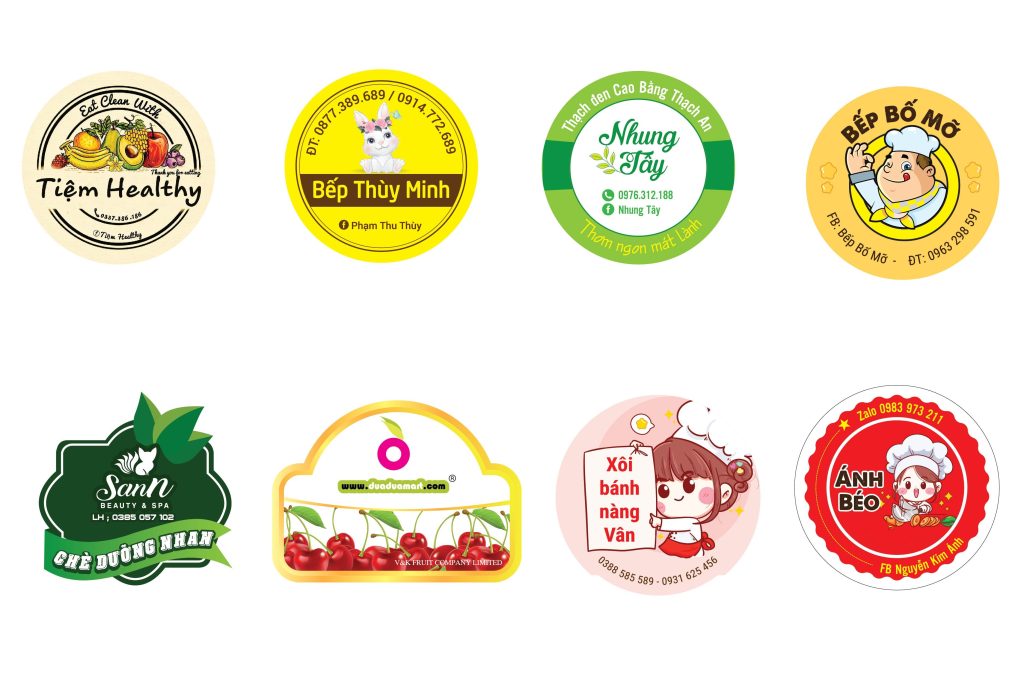 thiết kế tem nhãn decal nhựa